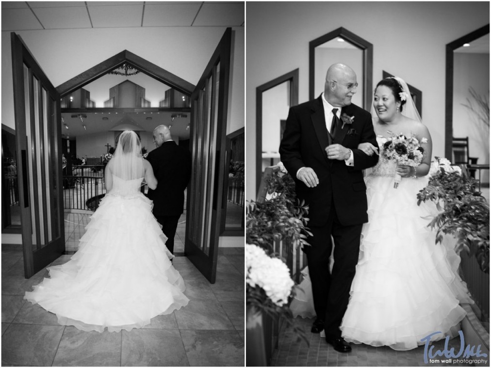 stacy & michael at corpus christi church, round lake, and the hall of